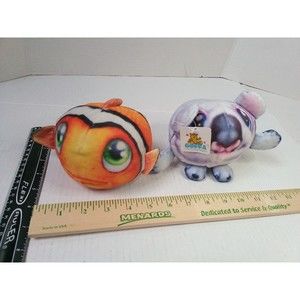 Lot Clown Fish ~ Cute Cuddly Round Plush Pets and Goffa Koala Plush